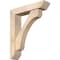 Ekena Millwork Legacy Slat Smooth Bracket w/ Offset Brace, Douglas Fir, 5 1/2"W x 24"D x 28"H BKT0604X24X28LEC06SDF - alternate 1